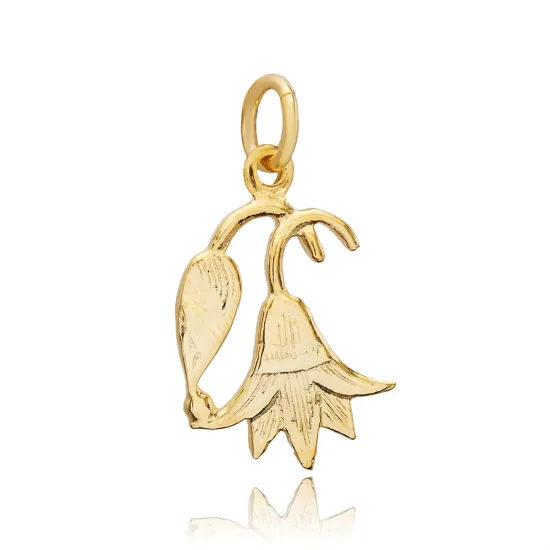 Egyptian Flower Pendant Charm Silver - Sade 925 Silver Jewelry