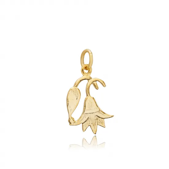 Egyptian Flower Pendant Charm Silver - Sade 925 Silver Jewelry