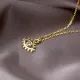 Trendy White Stone Evil Eye Handmade Turkish 925 Sterling Silver Charm Necklace | 925 Sterling Silver Wholesale | Sade Silver Trendy White Stone Evil Eye Handmade Turkish 925 Sterling Silver Charm Necklace - Sade 925 Silver Jewelry