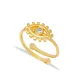 Trendy Popular Evil Eye Shape Zircon Stone Style Wholesale Turkish 925 Silver Sterling Adjustable Ring | 925 Sterling Silver Wholesale | Sade Silver Trendy Popular Evil Eye Shape Zircon Stone Style Wholesale Turkish 925 Silver Sterling Adjustable Ring - Sade 925 Silver Jewelry