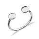 Round Shape Silver Adjustable Ring - Sade 925 Silver Jewelry