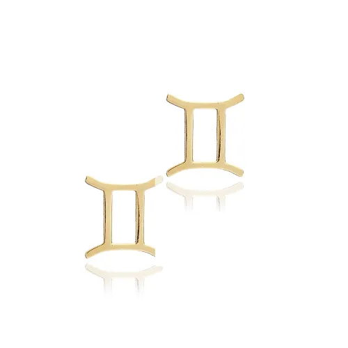 Gemini Horoscope 925 Silver Stud Earrings Gemini Horoscope 925 Silver Stud Earrings