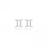 Gemini Horoscope 925 Silver Stud Earrings