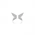 Plain Wings 925 Silver Stud Earrings