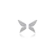 Plain Wings 925 Sterling Silver Earrings - Sade 925 Silver Jewelry