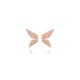Plain Wings 925 Silver Stud Earrings | 925 Sterling Silver Wholesale | Sade Silver Plain Wings 925 Silver Stud Earrings - Sade 925 Silver Jewelry