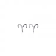 Aries Zodiac 925 Silver Stud Earrings