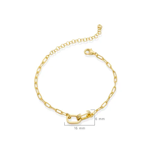 Elegant Chain Design Charm Silver Bracelet Elegant Chain Design Charm Silver Bracelet