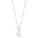 Pearl Charm Elegant Design Necklace Pendant Ball Chain Handmade Turkish 925 Sterling Silver | 925 Sterling Silver Wholesale | Sade Silver Pearl Charm Elegant Design Necklace Pendant Ball Chain Handmade Turkish 925 Sterling Silver - Sade 925 Silver Jewelry