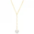 Dainty Y Pearl 925 Sterling Silver Necklace
