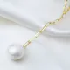 Dainty Y Design Pearl Necklace Pendant Handmade Turkish 925 Sterling Silver Jewelry | 925 Sterling Silver Wholesale | Sade Silver Dainty Y Design Pearl Necklace Pendant Handmade Turkish 925 Sterling Silver Jewelry - Sade 925 Silver Jewelry