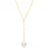 Dainty Y Design Pearl Necklace Pendant Handmade Turkish 925 Sterling Silver Jewelry