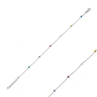 2.5mm Enamel 925 Sterling Silver Bracelet