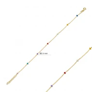 2.5mm Enamel 925 Sterling Silver Bracelet