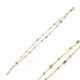 925 Silver Double Rainbow Baguette Bracelet | 925 Sterling Silver Wholesale | Sade Silver 925 Silver Double Rainbow Baguette Bracelet - Sade 925 Silver Jewelry