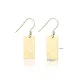 Leaf Cutout 925 Silver Hook Earrings | 925 Sterling Silver Wholesale | Sade Silver Leaf Cutout 925 Silver Hook Earrings - Sade 925 Silver Jewelry