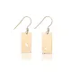 Leaf Cutout 925 Silver Hook Earrings | 925 Sterling Silver Wholesale | Sade Silver Leaf Cutout 925 Silver Hook Earrings - Sade 925 Silver Jewelry