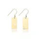 Leaf Cutout 925 Silver Hook Earrings | 925 Sterling Silver Wholesale | Sade Silver Leaf Cutout 925 Silver Hook Earrings - Sade 925 Silver Jewelry