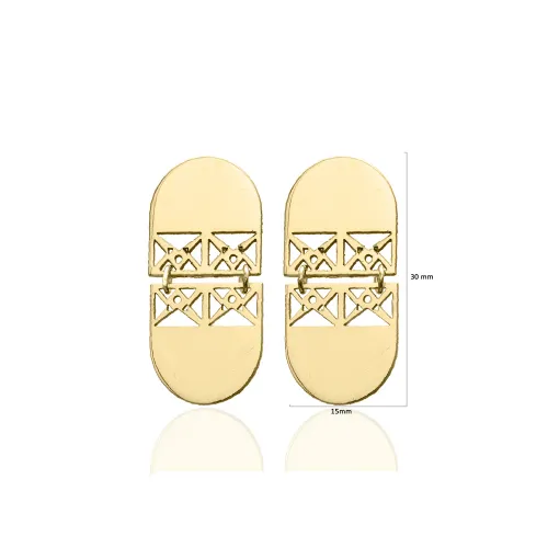 Geometric Turkish 925 Silver Earrings Geometric Turkish 925 Silver Earrings