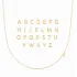 Plain Alphabet  Letter 30 Forse Chain Wholesale Silver Necklace