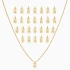 Letter Plain Tag Sterling Silver Necklace