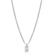 Letter Plain Tag Charm 925 Sterling Silver Necklace Pendant - Sade 925 Silver Jewelry