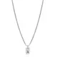 Letter Plain Tag Black Ink Silver Charm Necklace Pendant | 925 Sterling Silver Wholesale | Sade Silver Letter Plain Tag Black Ink Silver Charm Necklace Pendant - Sade 925 Silver Jewelry