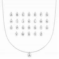 Alphabet Letter 925 Sterling Silver Pendant