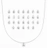 Alphabet Letter 925 Sterling Silver Pendant