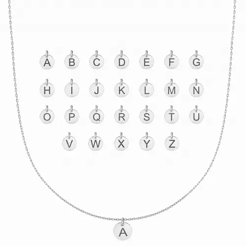 Alphabet Pendant Letter Turkish Wholesale 925 Sterling Silver