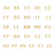 Minimalistic Initial Alphabet letter Stud Earring Wholesale 925 Sterling Silver Jewelry
