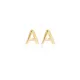 Minimalistic Initial Alphabet letter Stud Earring Wholesale 925 Sterling Silver Jewelry | 925 Sterling Silver Wholesale | Sade Silver Minimalistic Initial Alphabet letter Stud Earring Wholesale 925 Sterling Silver Jewelry - Sade 925 Silver Jewelry