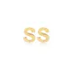 Minimalistic Initial Alphabet letter Stud Earring Wholesale 925 Sterling Silver Jewelry | 925 Sterling Silver Wholesale | Sade Silver Minimalistic Initial Alphabet letter Stud Earring Wholesale 925 Sterling Silver Jewelry - Sade 925 Silver Jewelry
