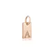 Plain Tag Letter Charm 925 Sterling Silver Pendant - Sade 925 Silver Jewelry
