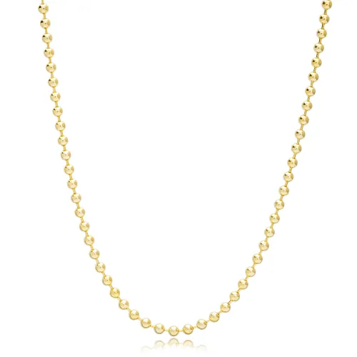 37 cm 5 mm Ball 925 Silver Chain