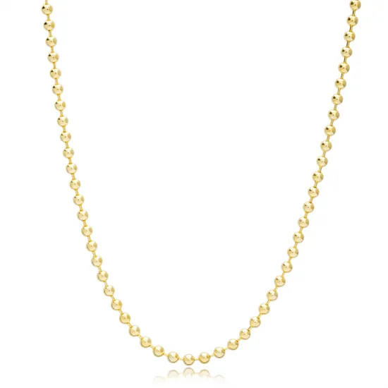 37 cm 5 mm Ball 925 Silver Chain | 925 Sterling Silver Wholesale | Sade Silver 37 cm 5 mm Ball 925 Silver Chain - Sade 925 Silver Jewelry