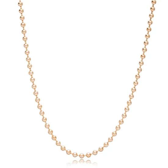 37 cm 5 mm Ball 925 Silver Chain | 925 Sterling Silver Wholesale | Sade Silver 37 cm 5 mm Ball 925 Silver Chain - Sade 925 Silver Jewelry