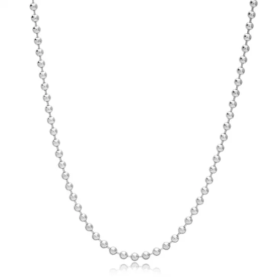 37 cm 5 mm Ball 925 Silver Chain | 925 Sterling Silver Wholesale | Sade Silver 37 cm 5 mm Ball 925 Silver Chain - Sade 925 Silver Jewelry