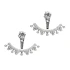 Made in Turkey Clear Beaded Arc 925 Silver Ear Jackets