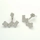 Made in Turkey Clover 925 Sterling Silver Earrings - Sade 925 Silver Jewelry
