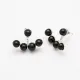 Made in Turkey Black Round CZ Silver Ear Jackets Made in Turkey Black Round CZ Silver Ear Jackets