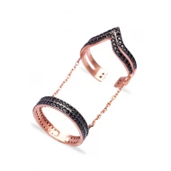 Turkish Double Finger 925 Sterling Silver Ring