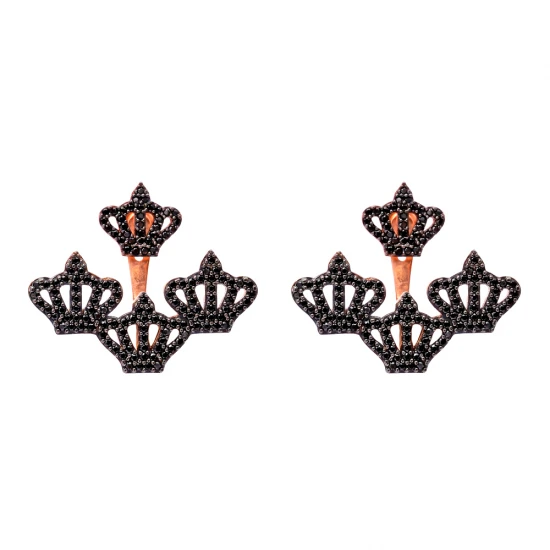 Made in Turkey Crown 925 Sterling Silver Earrings