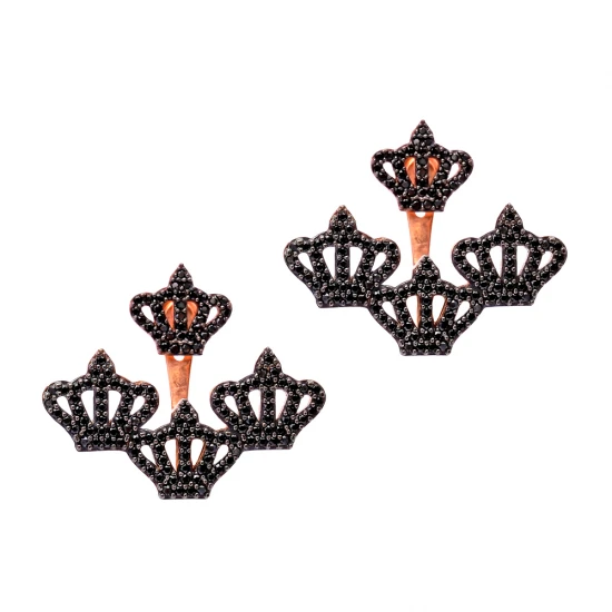 Made in Turkey Crown 925 Sterling Silver Earrings