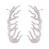 Made in Turkey Clear Antler CZ Sterling Silver Ear Cuff
