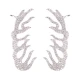 Made in Turkey Clear Antler CZ Sterling Silver Ear Cuff