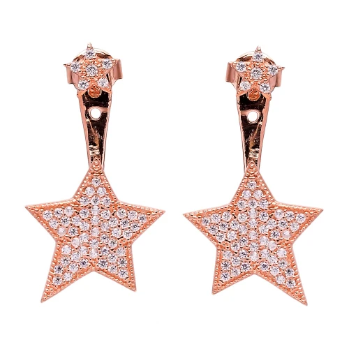 Made in Turkey Star 925 Sterling Silver Earrings