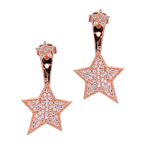 Made in Turkey Star 925 Sterling Silver Earrings