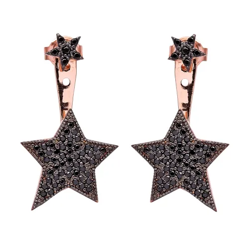 Turkish Star 925 Sterling Silver Earrings
