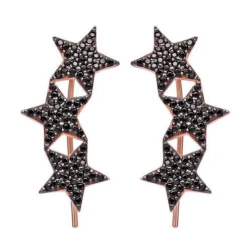 Made in Turkey Star Sterling Silver Earrings